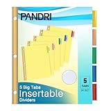 PANDRI Binder Divider, PANDRI 120 Pack B...