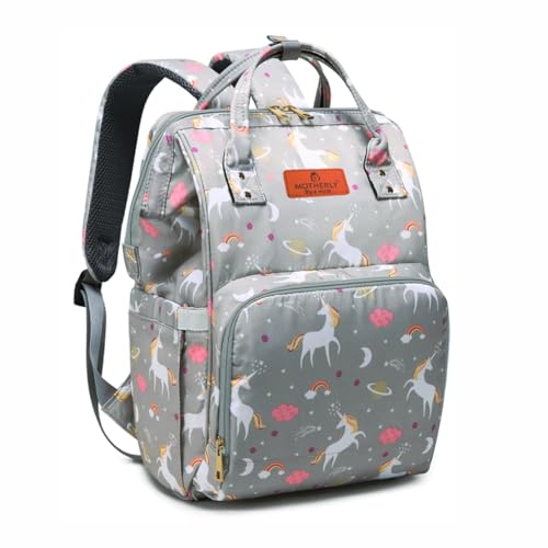 Motherly Elegant Diaper Bag for Travel & Maternity, Multipocket Water-Resistant Hospital Organizer...