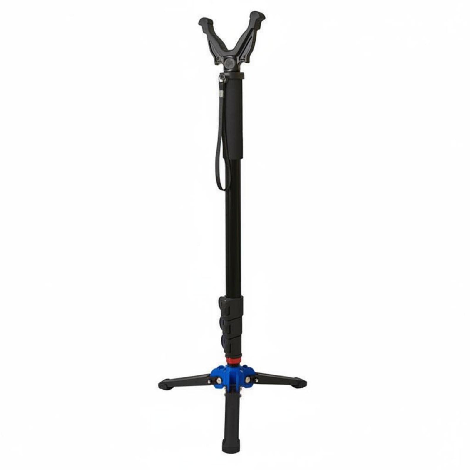 Monopié de Cámara Telescópico Trípode Monopié con Patas Soporte Portátil Estructura Metal Plástico Tornillo 1/4 Pulgadas Base Giratoria Estabilidad