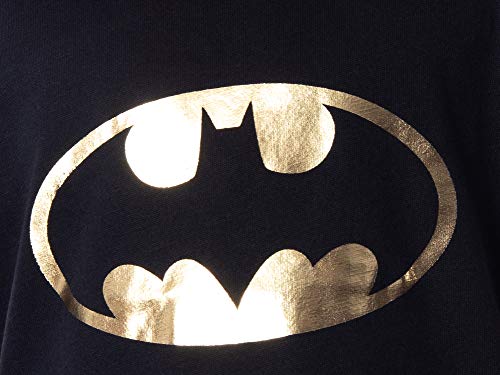 DC Comics Girls' Batman Gold Foil Logo Racerback Tank and Shorts Loungewear Sleep Pajama Set4