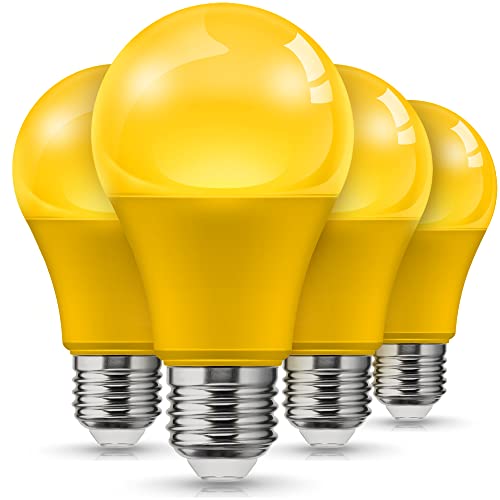 Image of L LOHAS LED Yellow Bug Light Bulbs Outdoor, A19 9W Bug Lights for Outside