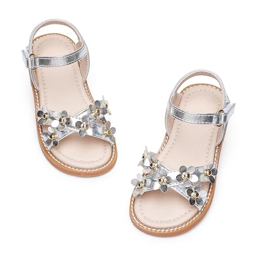 Image of Kiderence Toddler Girls Sandals Little Girls Kids Summer Shoes Toddler Sandals