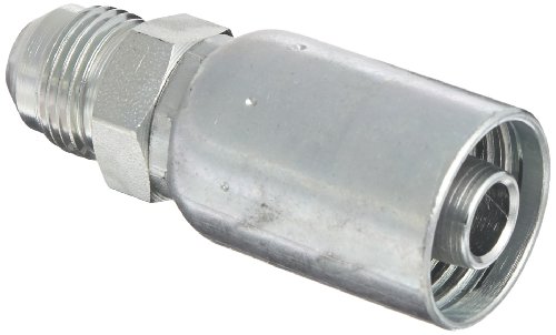 Image of Eaton Weatherhead Coll-O-Crimp 08U-508 Male Rigid Fitting, SAE 37 Degree, Low Carbon Steel, 1 /2 inch Hose ID, 1 /2 inch Tube Size