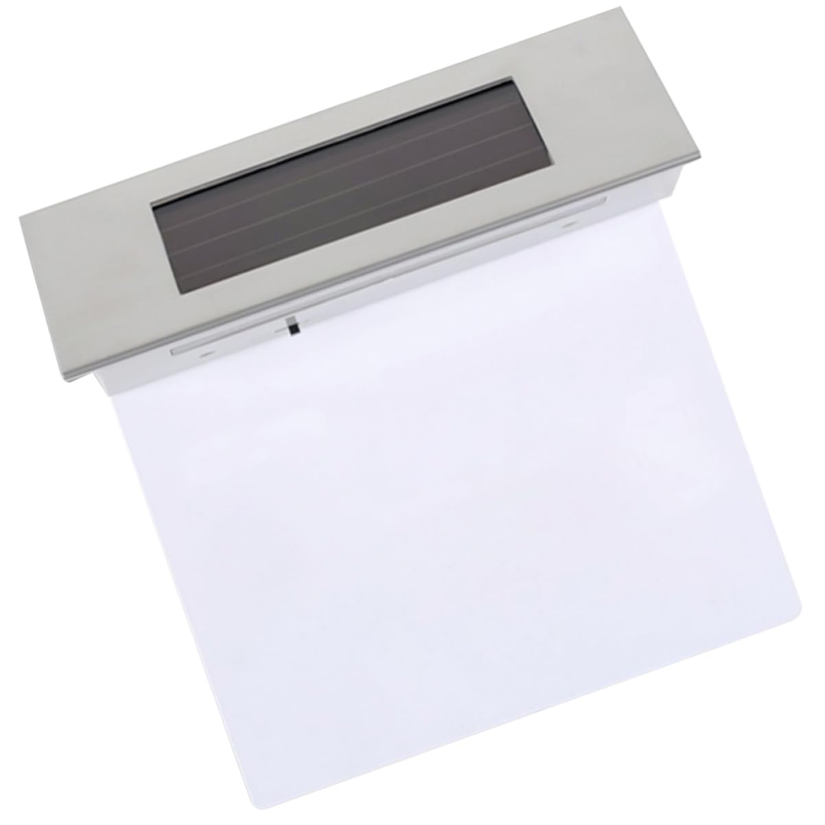Lampada Solare da Parete con Sensore di Movimento 4led per Numero Civico, Materiale Acciaio Inossidabile e Abs, Facile da Installare, Risparmio Energetico, per Uso Esterno in Casa