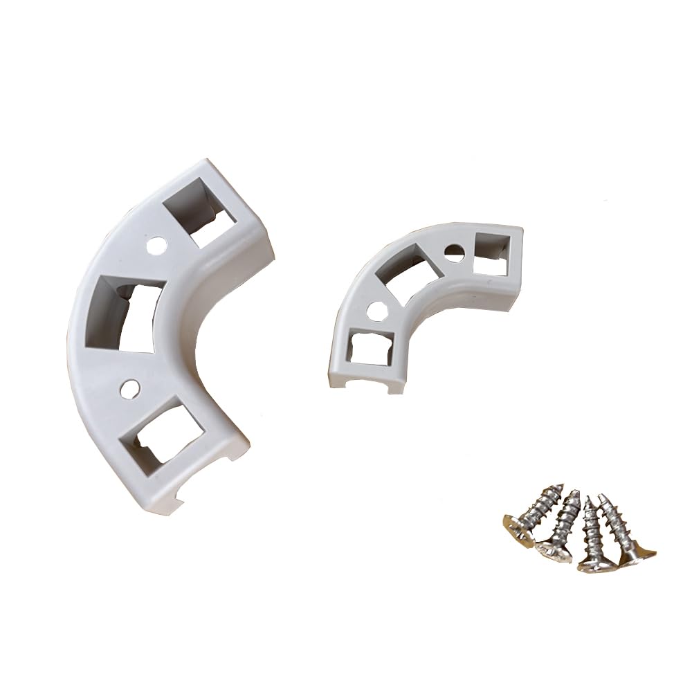 GIFTED LUGAR 2 Size 90 Degree Bend Elbow Conduit for RO Water Line System Tubing Making Turn (1/4'' and 3/8"" both in 4 Piece), Gray, ROWT-C48-G