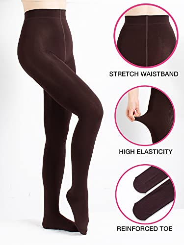 Sofie's Womens Fleece Lined Tights 160D - Classic Winter Thermal Opaque Tights3