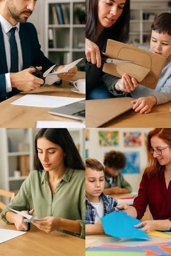 Proalet Taksun Paslanmaz Çelik Makas, GL120, Keskin Bıçak, Ofis, Okul Kullanımı, Çok Amaçlı, Dayanıklı Vidalı Yapı, Ergonomik, Hassas Kağıt, Karton, Kumaş Kesimi, Profesyonel Terzi Makası, 9" - Görsel 3