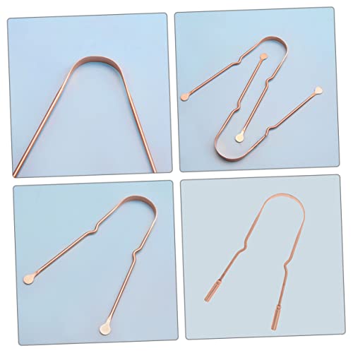 HOMSFOU Espátula Inoxidável 10 Pcs Raspador De Língua Ferramentas Raspadores De Língua Portáteis Lim