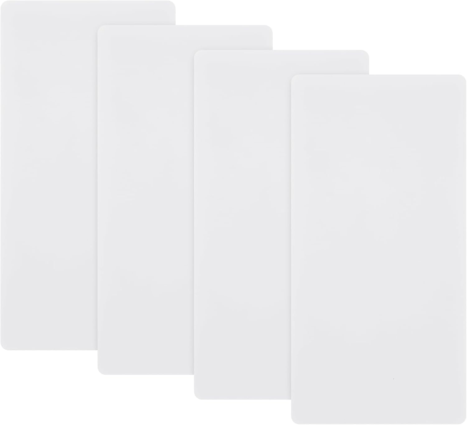 LemonRoad 4 Pack Plastic Cutting Mats 12" x 6" Translucent Cutting Board Sewing Mat Fabric Cutter Accessories for Sewing Supplies and Quilting Tools Fabric Quilting Crafts