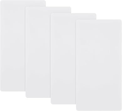 LemonRoad 4 Pack Plastic Cutting Mats 12" x 6" Translucent Cutting Board Sewing Mat Fabric Cutter Accessories for Sewing Supplies and Quilting Tools Fabric Quilting Crafts