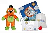 Make Your Own Stuffed Animal 16' B Max The Orange Dog Kit - No Sew - with Cute Backpack!
