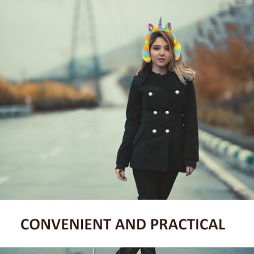 Unicorn Winter Earmuffs Fuzzy Ear Muffs Warm Ear Cover Plush Earmuff Windproof for Cold Weather2