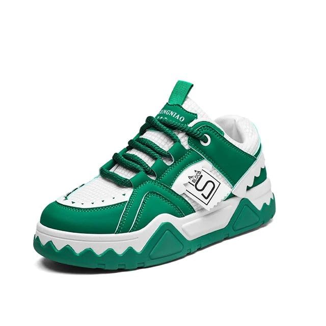 COMMANDER RULING FEETS Sneaker Shoes for Men - White & Green (1210_White_Green) | Size 9 - UK/Indian | Classy Shoes for Him (B0DCFZHCH8) Amazon Price History, Amazon Price Tracker