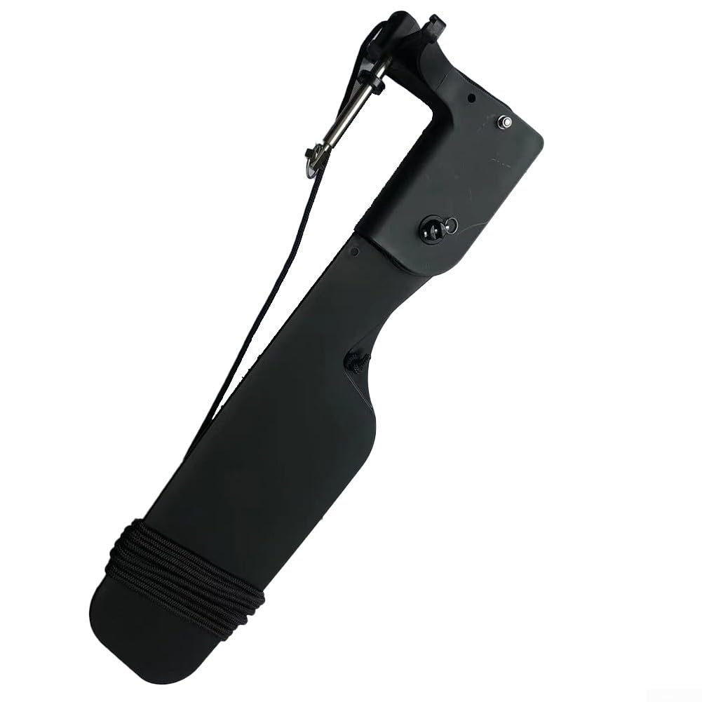 Ruder mit Seilzugsystem für Kanu und Boot Lenksteuerung, 51 x 12,5 cm Nylon Big Tail Ruder Zubehör für Angeln Kajaks und Wasserfahrzeuge