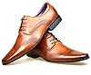 Robelli Men's Fashion Faux Leather Formal Shoes, 8 UK - Brown #2