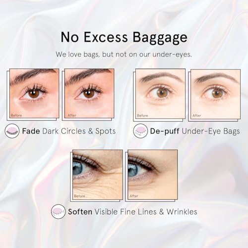 grace and stella Eye Patches with Peptides & Rice Extract - Firming Under Eye Patches for Puffy Eyes - Iridescent Under Eye Mask for Dark Circles - Vegan, Cruelty-Free Eye Mask Skincare, 24 Pairs — view 2