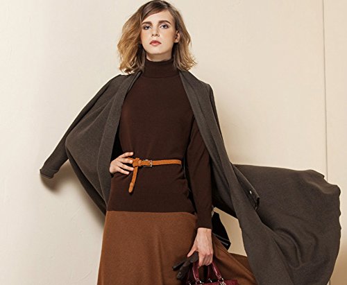 ZHILI Women's Cashmere Slouchy Turtleneck Sweater3