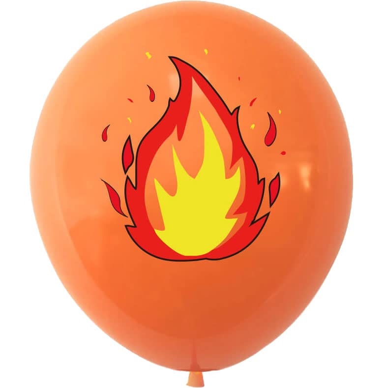 20 FEUERWEHR Luftballons – Deko-Set Für Kindergeburtstag, Ca. 30 Cm, Für Luft & Helium