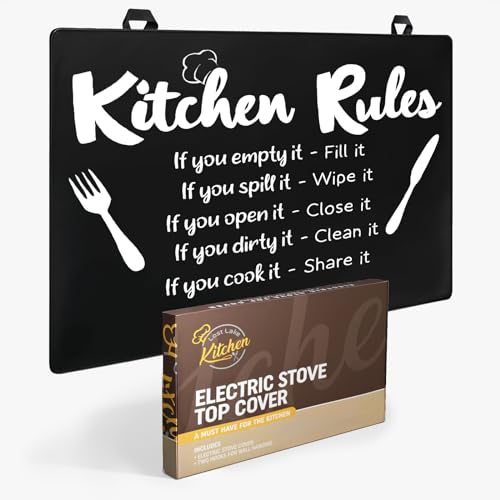Electric Stove Top Cover (28.5 x 20.5), Heat Resistant Stove Cover, Glass Stove Top Cover, Multi Use Stove Top Cover, Glass Stove Top Protector, Stove Top Covers for Electric Stove