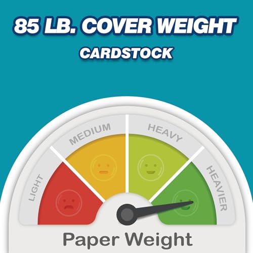 image for Chell Extra Heavyweight Ruled Index Cards 4x6 Inch, No Bleed-Through, 