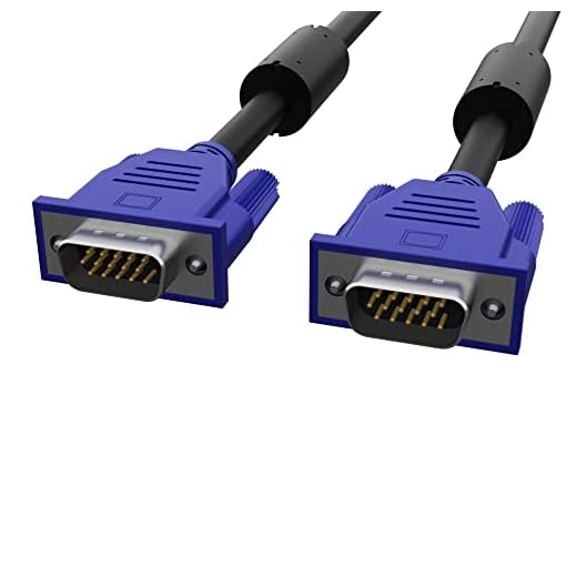 Kyper Cabo para monitor USKyper-1367, pacote com 2, 1,8 m, 15 pinos, M/M VGA para VGA SVGA 1080P, Full HD, alta resolução para TV e projetor de computador (2)