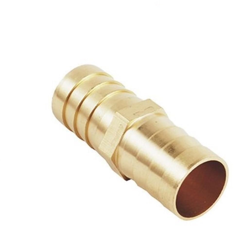 Threaded Hose Connector， Double Pagoda Joint, 12 14 16 19 25mm Equal Barb Copper Barbed Coupler Connector(25mm)