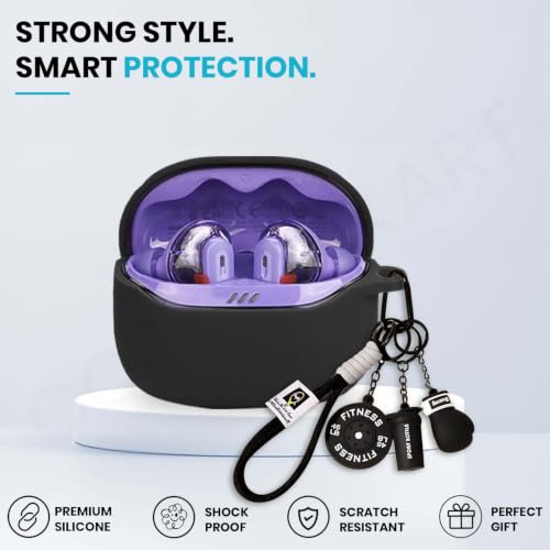 Image of Silicone Case Cover for JBLL Tune Beam 2 (Boxing Lanyard (Black))