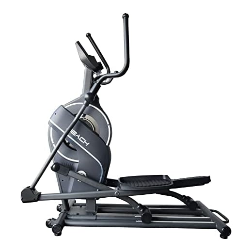 REACH CF-200 EM Electro Magnetic Resistance Elliptical Trainer with 13 Pre-Set Programs | 10 Kg Flywheel | Best Cross Trainer Elliptical Cycle for Home and Gym Use