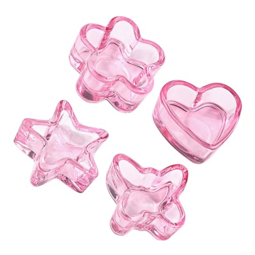 4Pcs vasos de cristal para manicura elegante