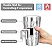 Offiper Stainless Steel Double Wall Cups, 16 oz Insulated Tumbler, 4 Pack Unbreakable Stackable Water Tumblers Insulated Metal Cup Premium Drinking Glasses for Travel Camping Home Outdoor