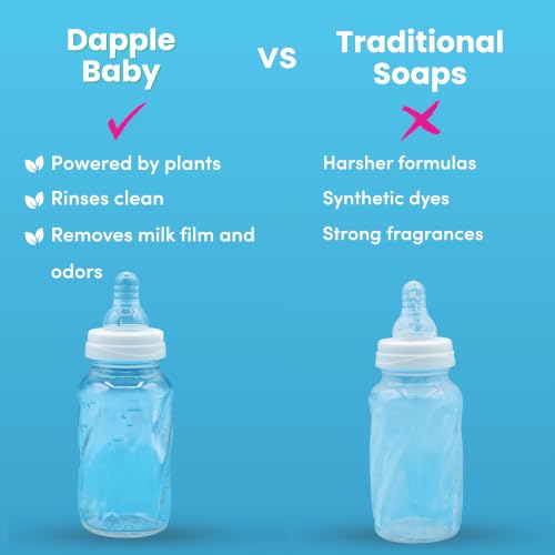 Image of Dapple Baby Fragrance-Free Baby Bottle & Dish Soap Refill - (2 Pack) 30 fl oz - Plant-Powered Cleaner for Bottles, Pump Parts, and Sippy Cups - Removes Milk Film & Odors