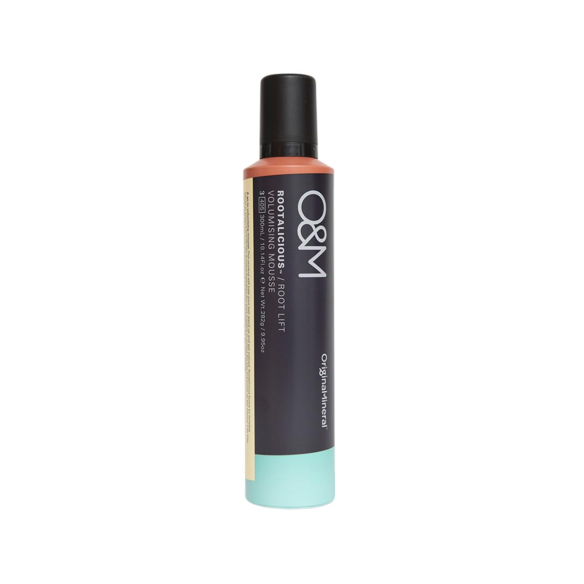 O&M Rootalicious Volume Mousse, No Gluing, Sulphate Free, Vegan, 300 ml