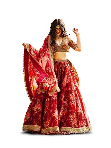Zeel Clothing Women’s Organza Semi-stitched Lehenga Choli (7064_Maroon_Free Size) Zeel Clothing Women’s Organza Semi-stitched Lehenga Choli (7064_Maroon_Free Size)