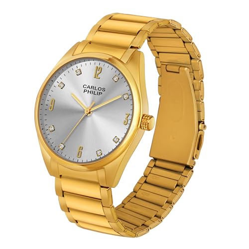 Image of Carlos Philip Axis Series Luxury Analog Watch for Men | Stainless Steel Strap | Japanese Miyota Movement | Stylish Water-Resistant Classic Timepiece
