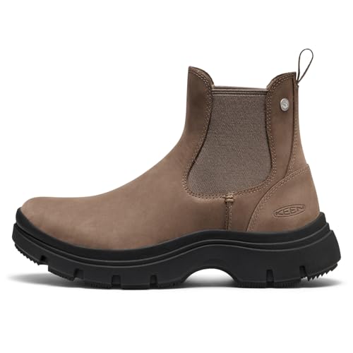 KEEN Women's Kosa Chelsea Classic Platform Style Comfortable Pull On Chelsea Boot, Brindle/Black, 9 CA by KEEN - Used condition - Image 3