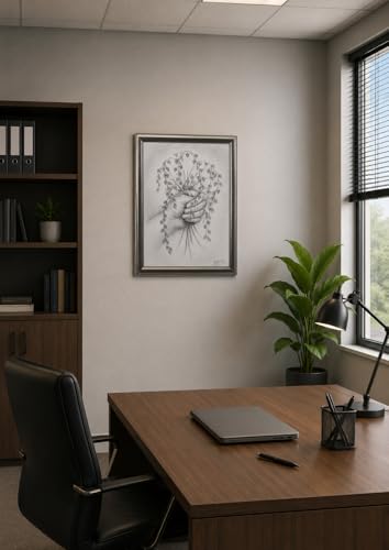 ArtLilly Tempo e Attaccamento composición original A4 para decoración de salón moderno 2