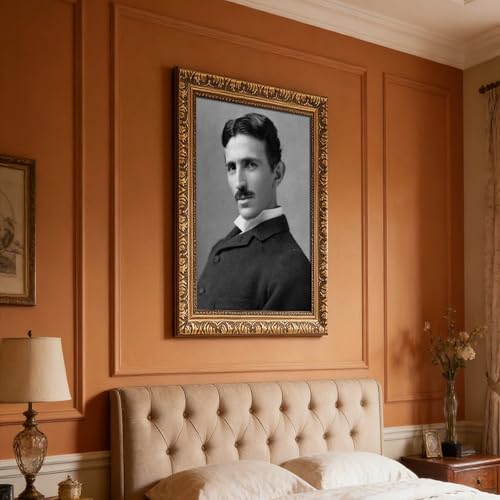 Impression sur toile Nikola Tesla 61x91,4 cm avec cadre suspendu WCYB - 7