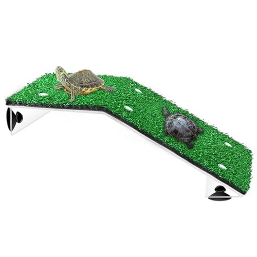 Rampa de basking de tortugas, plataforma artificial, zona de descanso para tortugas, de ascensor para acuario, tanque de agua para reptiles para baño de sol, escalada