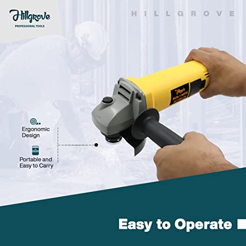 Image of Hillgrove HG-8015Bd Angle Grinder (100 mm Wheel Diameter)