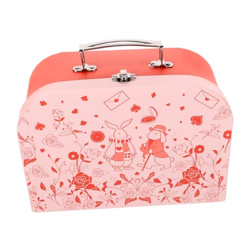 GerRiT 収納ボックス 宝箱風手提げジュエリーボックス おしゃれな紙製アイアン製リング収納ケース 多用途スリッシュアクセサリーオーガナ