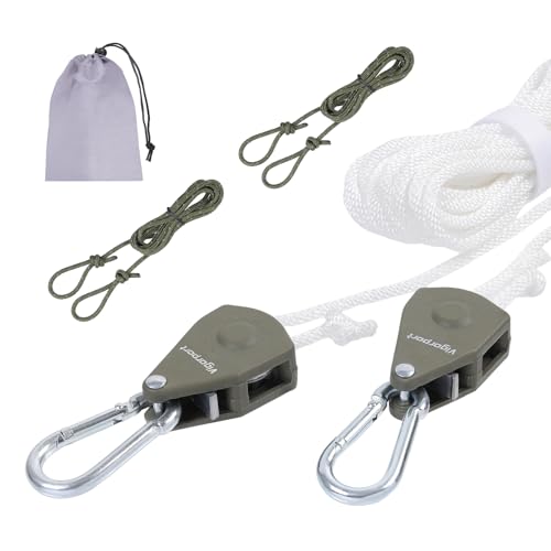 Vigorport Ausziehbare Reise-Wäscheleine, tragbare Wäscheleine, robustes Seilzugsystem mit Karabiner für Outdoor-Camping, Kreuzfahrtschiffe, Innenhinterhof, Balkon
