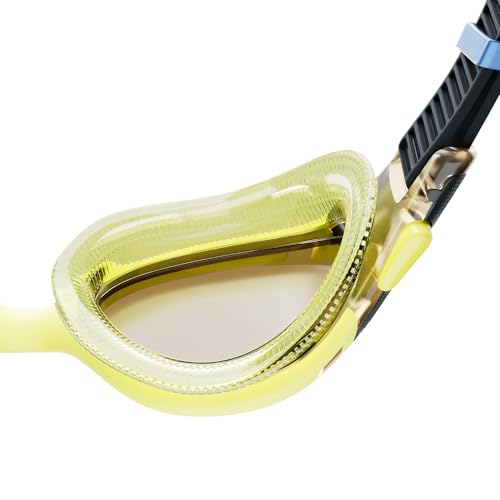Image of Speedo Unisex Adult Biofuse 2.0 Polarised Tint-Lens Swim Goggles - Black & Green