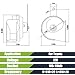 Loud Car Replacement Horn Kit for Toyota, 12V Waterproof Electric High/Low Tone Snail Horn with Upgraded Grille