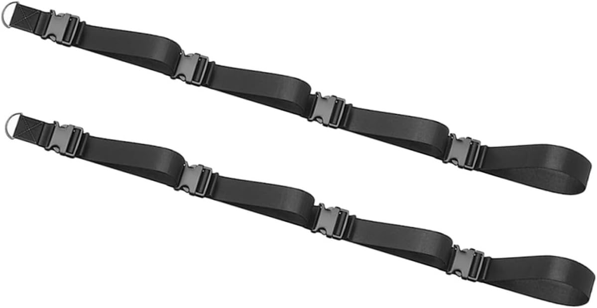 Luxshiny Adjustable Wall Storage Strap for Camping Chair and Garage, 2pcs Heavy-duty Wall Hanging Strap with Buckles for Multi-use Storage and Organization