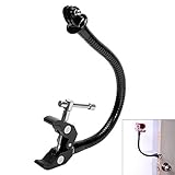 Flex Metal Hose Action Camera Gooseneck Clamp Mount Holder Compatible with Canon Nikon Waterproof Motion Sports Camcorder GoPro Jaws Hero 7 6 5 4 Session Sony X3000 X1000 Yi DJI OSMO Action Akaso