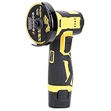 Kavolet Mini-Elektro-Winkelschleifer, Tragbares Schneid- und Polierwerkzeug-Set mit Wiederaufladbarem für Ziegel, Holz, Stahl, Stein, Heimdekoration, Immobilienpflege (EU-Stecker 100 bis 240 V)