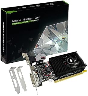 SAPLOS Nvidia GT 210 1GB DDR3 64-bit, Low Profile Graphics Card, HDMI DVI VGA, Video Card PC, Small Form Factor, DirectX 10, PCI E x16