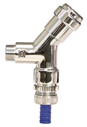 Preisvergleich Produktbild Grohe Geräteanschlussarmatur, 41015000, Geräte-Ventilbatterie mit Fettkammeroberteil, Rückflussverhinderer, zum Anschluss an Wandbatterien, 1 / 2 Zoll, Messing, Chrom, 17512 8