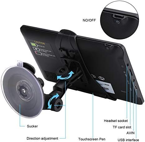 Navruf Gps Navigation For Car (7 Inch) Slimline Touch Screen Real Voice Direction ,Usa Edition 2024 (Free Lifetime Updates) Turn-By-Turn Voice And Lane Guidance thumb #1