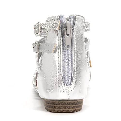 Image of FUNKYMONKEY Girls Gladiator Strap Sandals Flat Thong Cross Strappy Sandals